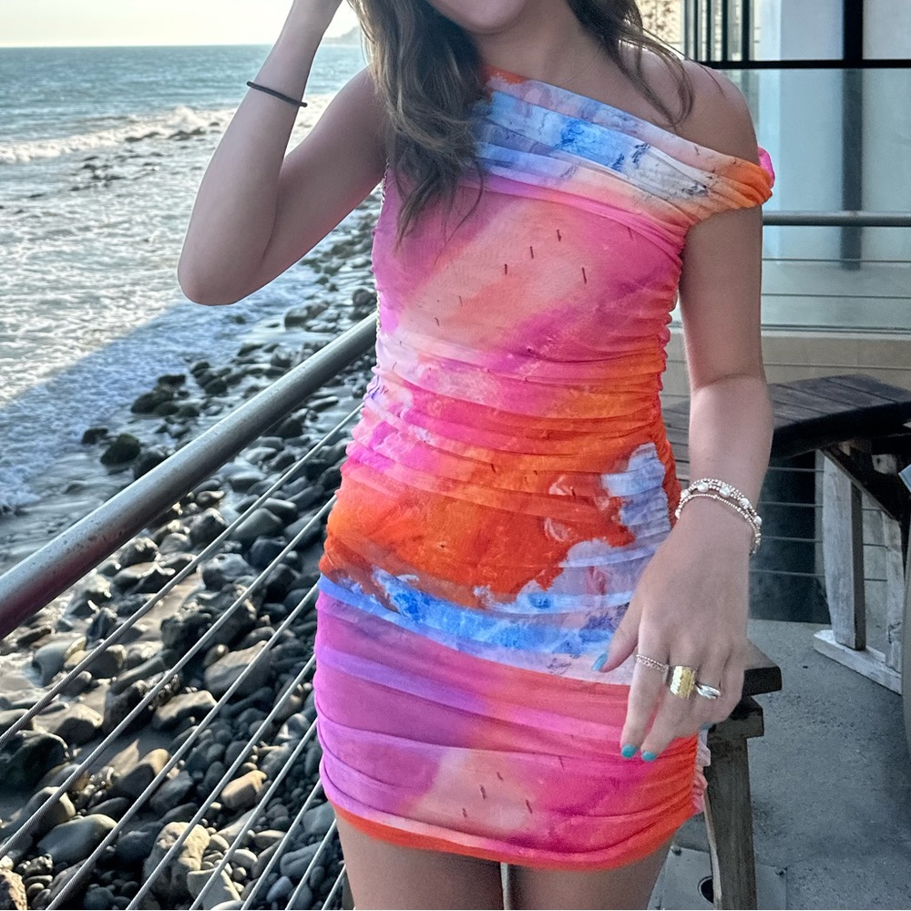 Zara Colorful Mini Dress